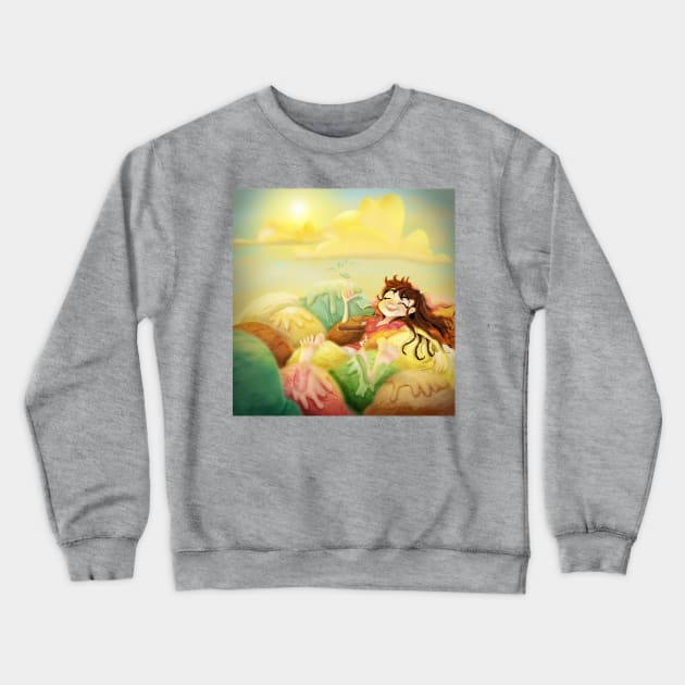 Ice Cream Swimming Crewneck Sweatshirt by AlineSantAnna